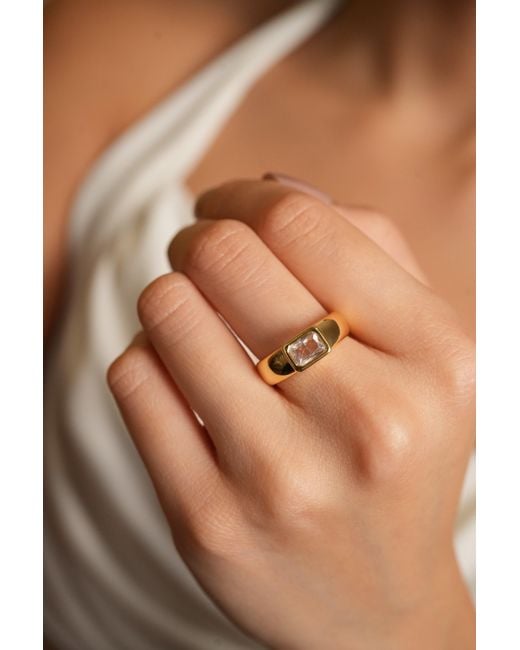 Argento Vivo Metallic Baguette Heirloom Ring