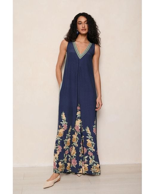 Raishma Blue Mabel Jumpsuit