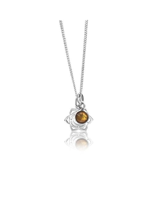 The Jewellery Store London Metallic Sacral Chakra/Svadhishthana Chakra Charm Necklace