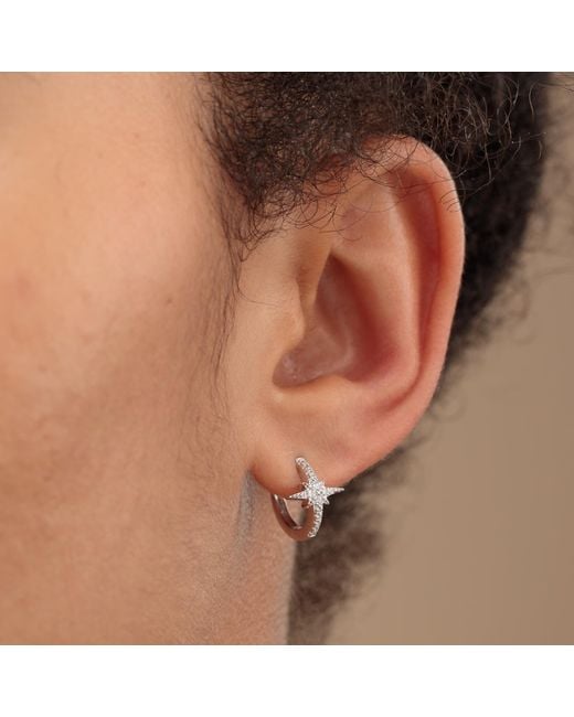 Scream Pretty Metallic Starburst Huggie Earrings