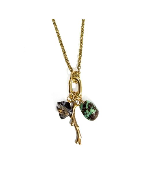 Rachel Nathan Metallic Desert Keepsake Necklace
