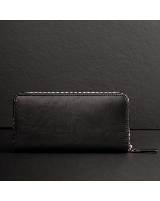 Time Resistance Black Leather Continental Wallet