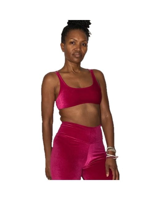 Brasini Swimwear Pink Strappy Bralette