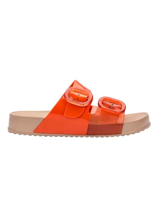 Melissa Orange Neutrals Cozy Slide
