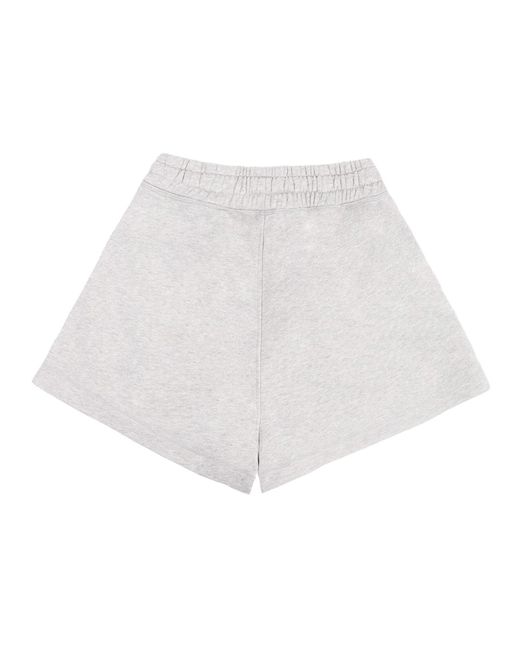 VLD White Amstel Sport Tennis Cropped Sweat Short
