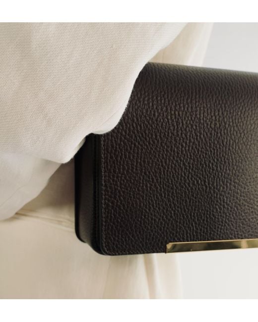 Apatchy London Black The Newbury Chocolate Leather Crossbody Bag