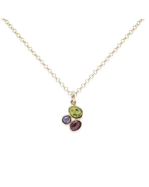 Vintouch Italy Metallic Cosmo Gold-plated Multicolor Mini Necklace