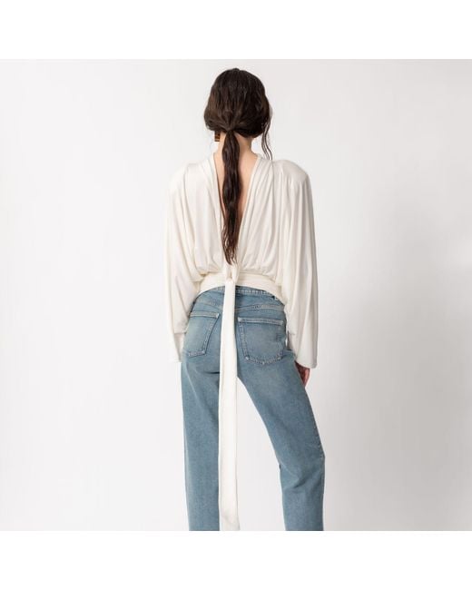 Concepto White Lila Fluid Top