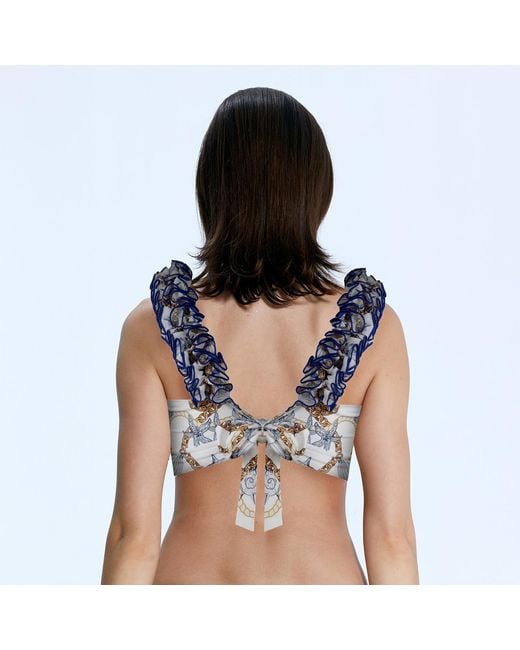 Nur Karaata Blue Lily Tropezienne Top