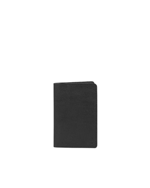 Deux Mains Black Operators Passport Cover for men