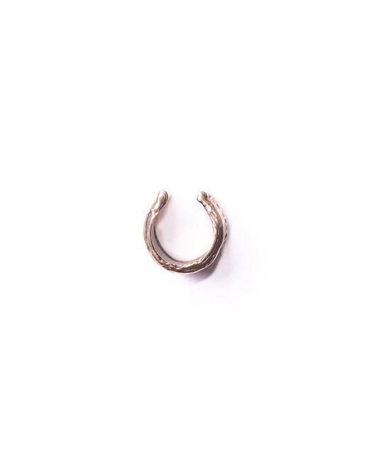GYUNIA White Enoki Single Ear Cuff Bronze