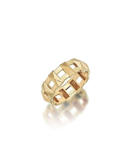 C|Nd|N by Candan Balto Metallic Artdeco Pyramid Ring