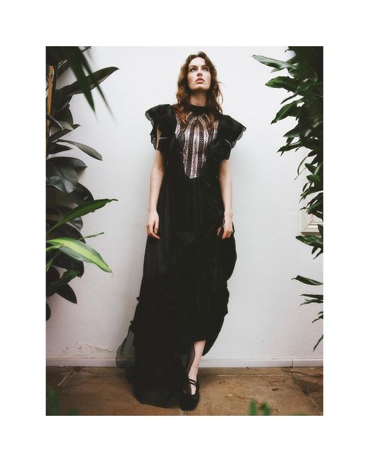 Lisa The Label Black Le Jardin Water Lilly Dress