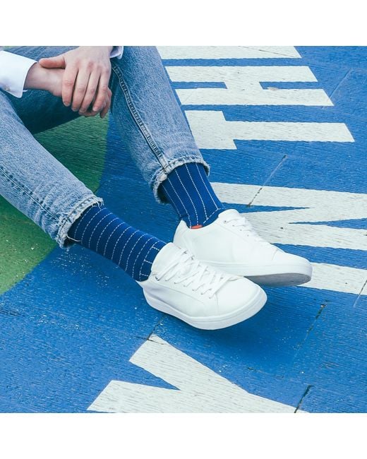 Peper Harow - Made in England Blue Dash Socks Bundle for men