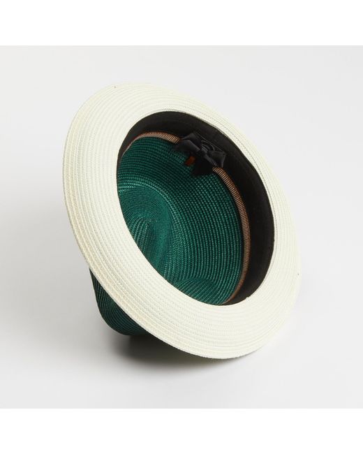 Dasmarca Hats Green Dasmarca Florence Emerald Summer Two Tone Crushable Hat for men