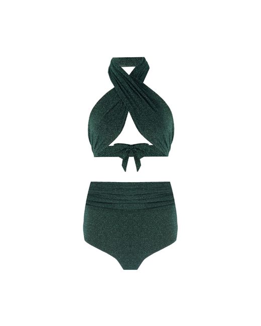 Nur Karaata Green Sparkle Bikini Set