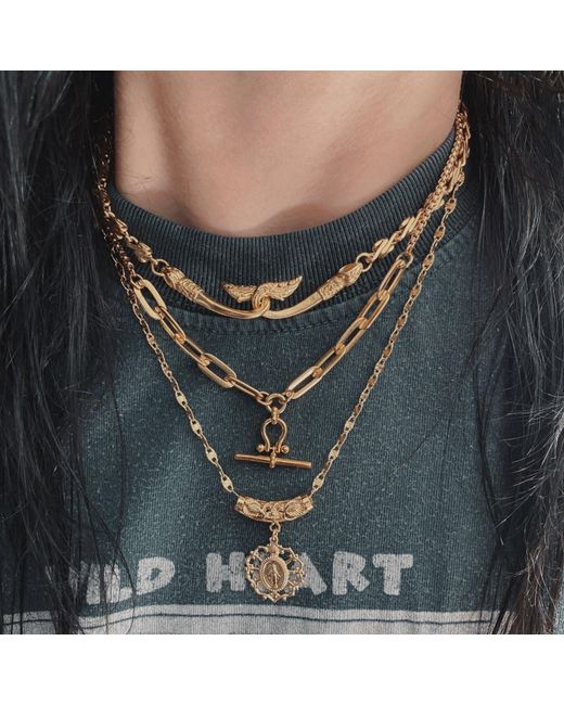IN CAUDA VENENUM Metallic Immaculate Necklace