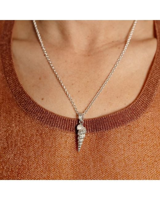 Zoe & Morgan White Shell Seeker Charm