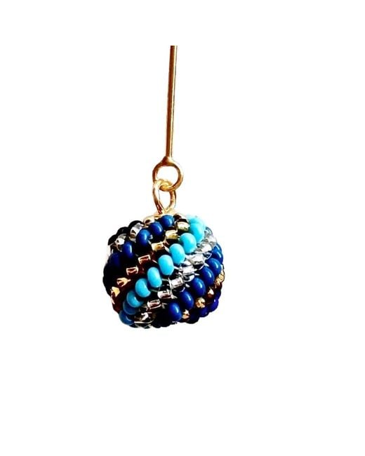 Iliana Arrazola Metallic Magic Ball Earrings