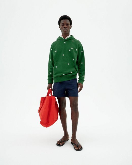 Thinking Mu Blue Seersucker Limpopo Swimsuit for men