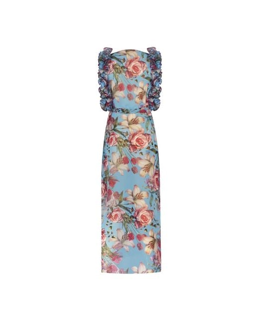 Nur Karaata Blue Joali Blu Pareo Dress
