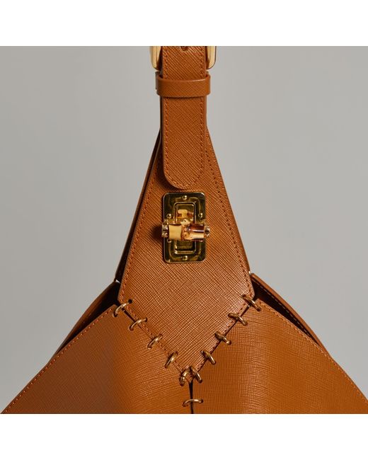 Danni Ro Black Virginia Rhombus Bag