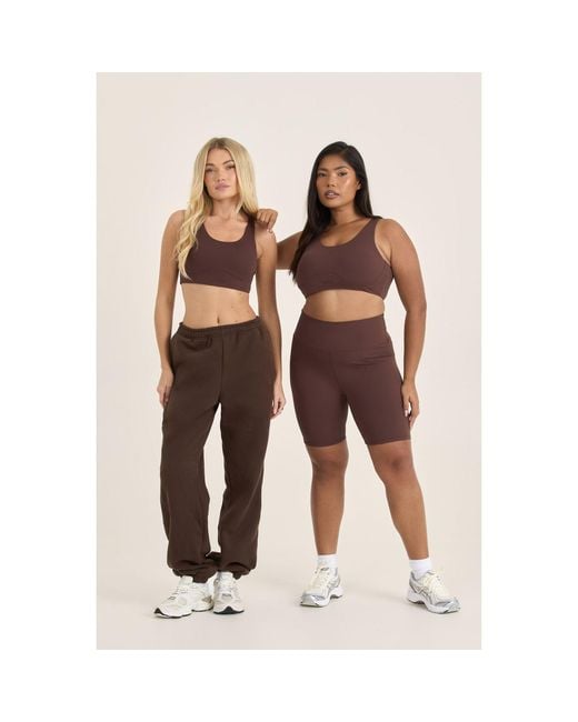 Loom Archives Brown Loom Cuffed Leg Jogger