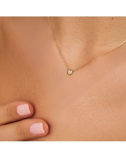 BLOOMTINE | Earth Angel HQ Metallic Illuminess Vermeil 'The Light Inside You' Single Moissanite Stone Choker