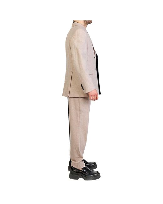 Maison Bogomil Blue Neutrals Color-Block Blazer for men