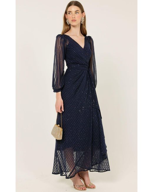 SACHA DRAKE Blue Sierra Wrap Dress