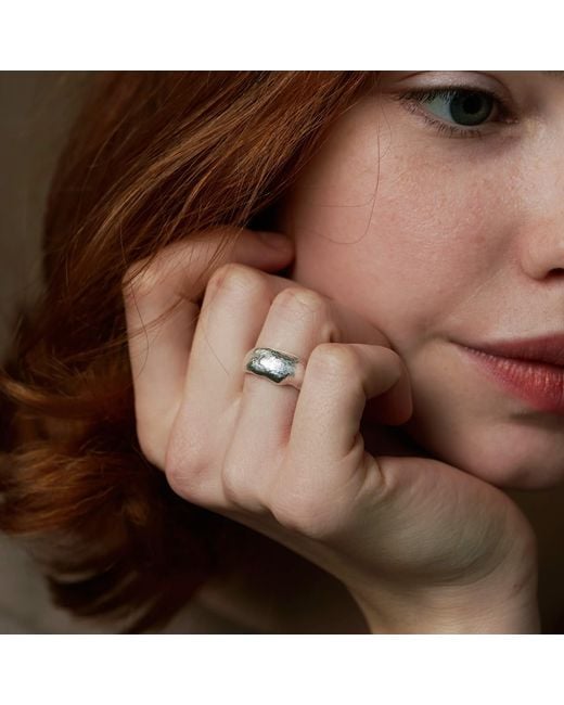 Janus Edinburgh White Luskentyre Sterling Ring