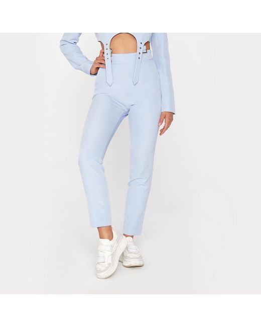 Mandragora Blue High-Waisted Light Pants