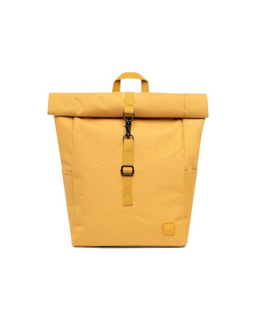 Lefrik Metallic Roll Mini Backpack Mustard