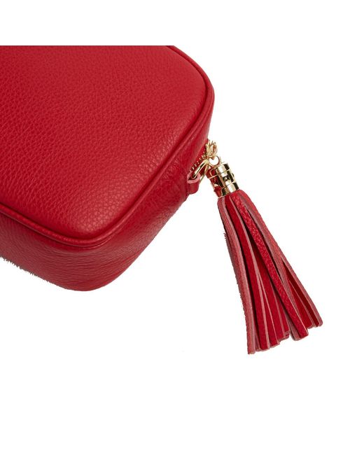 Betsy & Floss Red Verona Crossbody Tassel Bag