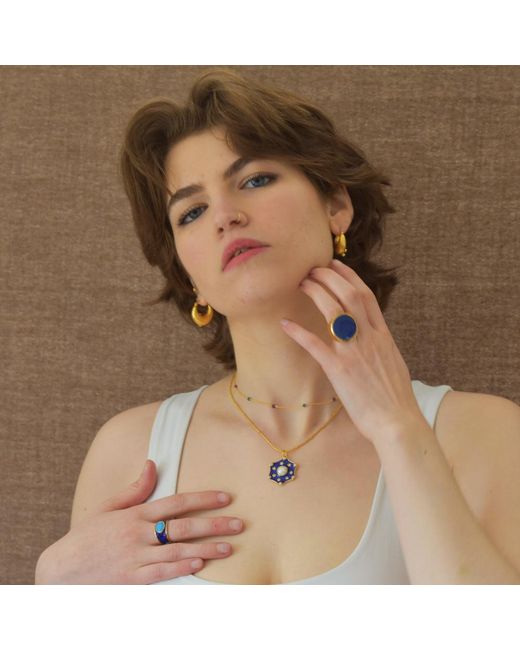 GEM BAZAAR Metallic Pearl Cashew Drop Earrings