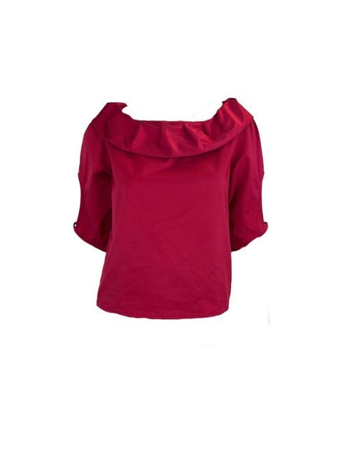 SNIDER Red Sonrisa Top