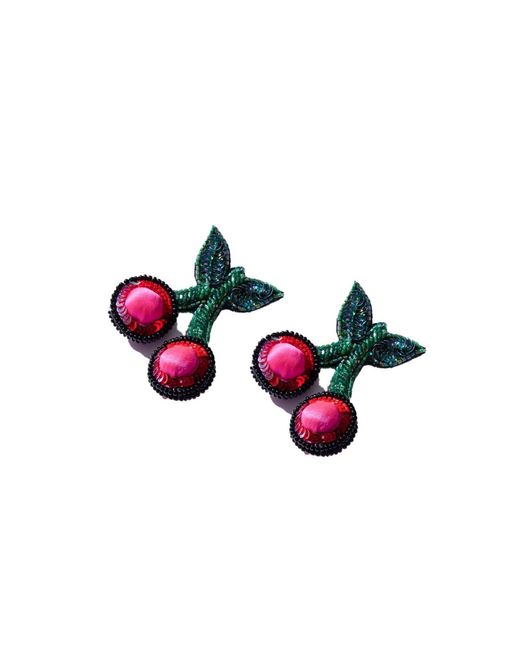Simitri Red Cherry Earrings