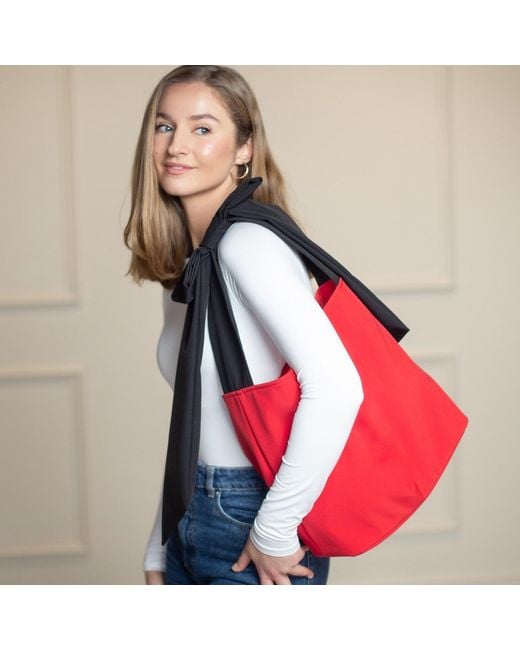 RainSisters Red Queen Bow Tote Bag