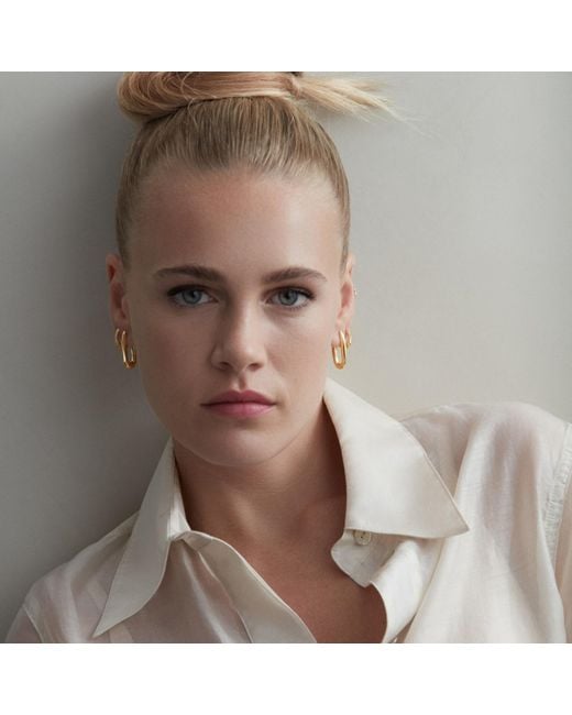 Dinny Hall Metallic Thalassa Link Hoops