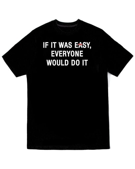 VERYRARE Black Easy Peasy Tee for men