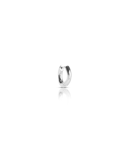 Kasun White Smile Hoop Earrings – February – Amethyst –
