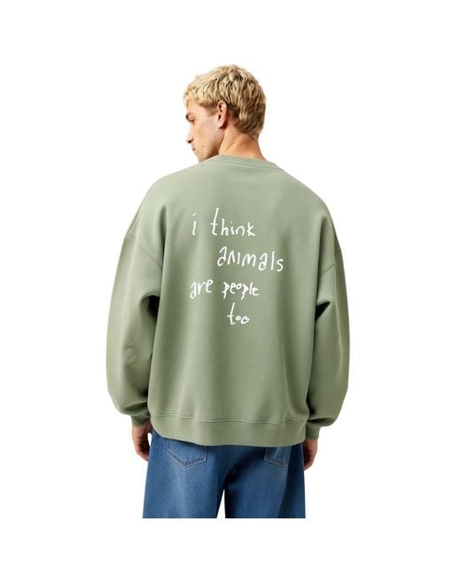 Dont Eat the Homies Black Animals Are People Too Crewneck for men