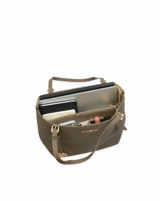 Orange Cube Brown Dusk Mosaic Tote