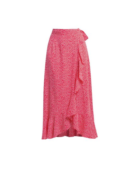 Rumour London Pink Stella Ruffled Wrap Skirt