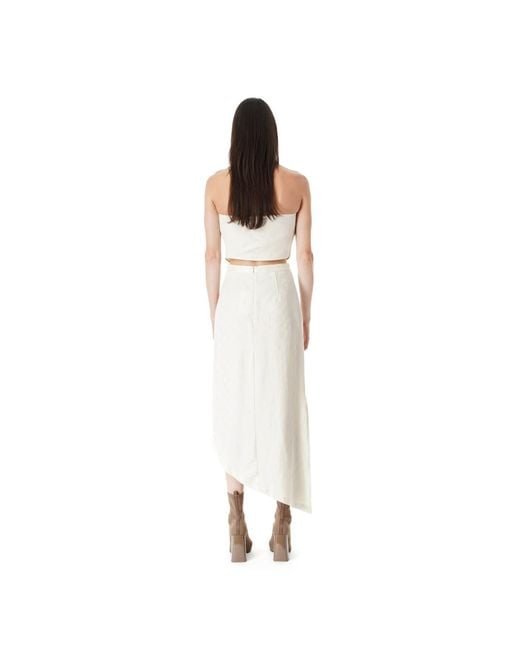 MARGOT VII White Sky Nude Skirt