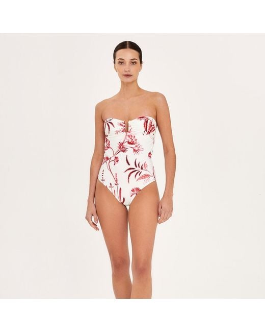 Aguaclara Red Rouge Strapless One Piece