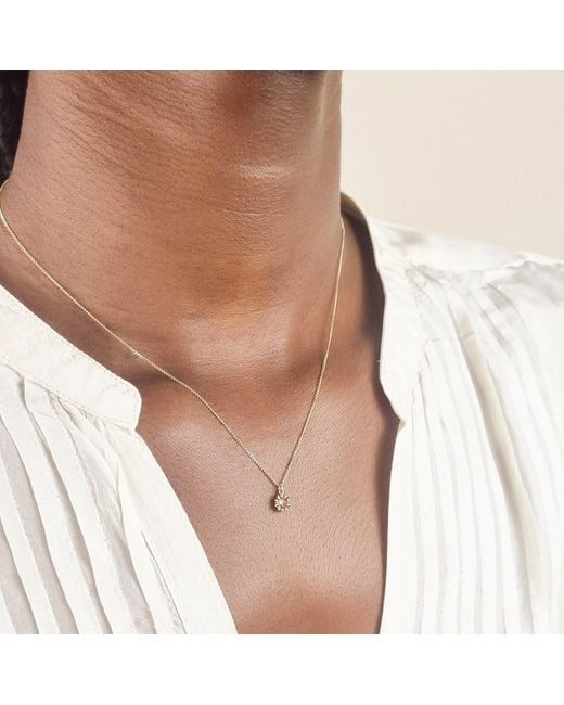 Lee Renee Metallic Dahlia Bud Tourmaline Necklace –