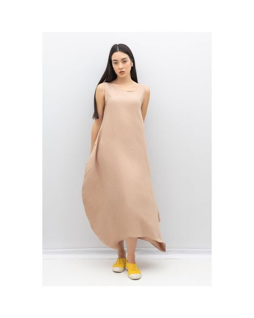 Bianca Popp Brown Neutrals Semiballoon Dress