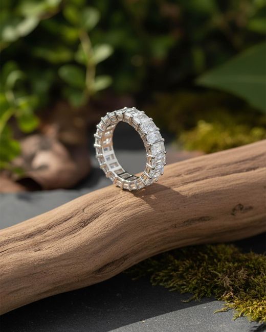 The Jewelz White Neutrals Radiant Row Ring