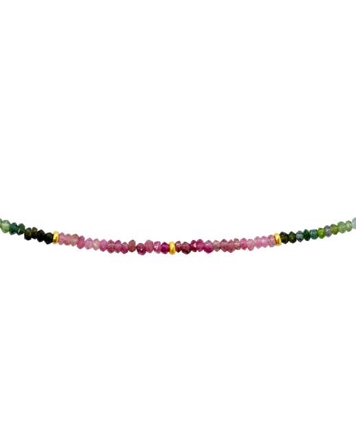 Bombyx House Metallic Tiny Tourmaline Ombre Bead Long Necklace